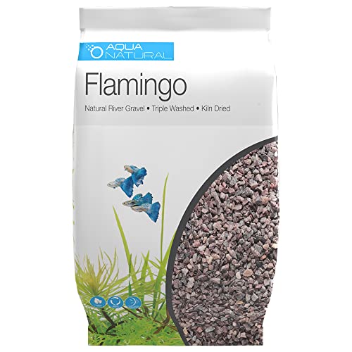 Aqua Natural Flamingo 4,5 kg Kiessubstrat für Aquascaping, Aquarien, Vivarien und Terrarien, 4-6 mm von Aqua Natural