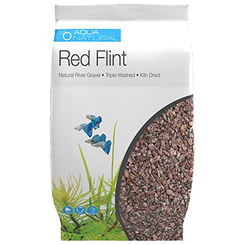 Aqua Natural Red Flint Kiessubstrat für Aquascaping, Aquarien, Vivarien und Terrarien, 9 kg von Aqua Natural