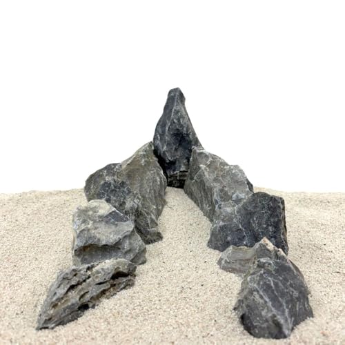 AquaOne Aquarium Deko Mini Landschaft Seiryu Steine Hardscape | Fertiges Layout | Gestein für Aquascaping | Pagode Dekoration Unterwasserlandschaft von AquaOne