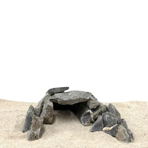 AquaOne Aquarium Deko Mini Landschaft Seiryu Steine Hardscape | Fertiges Layout | Gestein für Aquascaping | Pagode Dekoration Unterwasserlandschaft von AquaOne