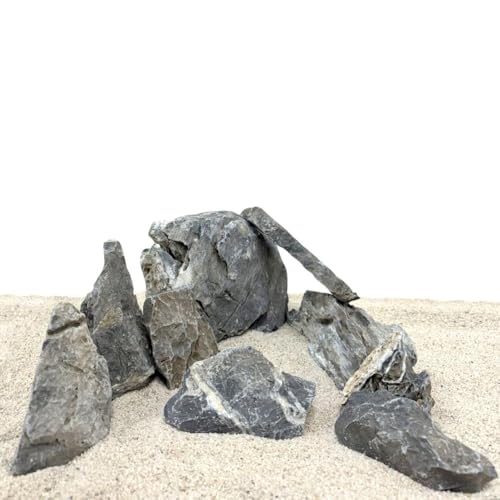 AquaOne Aquarium Deko Mini Landschaft Seiryu Steine Hardscape | Fertiges Layout | Gestein für Aquascaping | Pagode Dekoration Unterwasserlandschaft von AquaOne