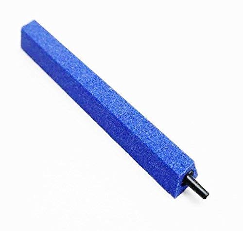 AquaOne Aquarium Luftausströmer Stab 15cm Länge blau Sauerstoffstein Sprudler Luftschlauch Sauerstoffstein von AquaOne