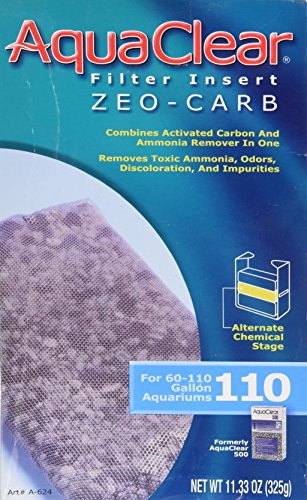 Aqua Clear AquaClear 110 Zeo-Carb Filtereinsatz, Aquariumfilter-Ersatzmedien, A624 von Aquaclear