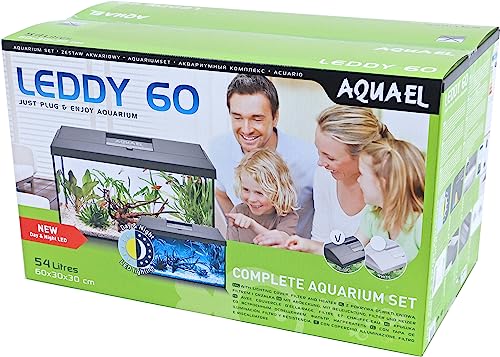 AQUAEL ACUARIO COMPLETO Leddy Plus Negro Day&Night (60 (60 x 30 x 30 cm) 54 LT) von Aquael