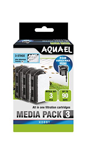 AQUAEL M161413 Wkład Gąbkowy Fzn Mini 3Szt, 1 kg, Media Pack Phosmax von Aquael