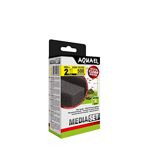 Aquael Standard Schaumstoff für Filter ASAP 500 Für Aquarien 2 teilig 113735 von Aquael