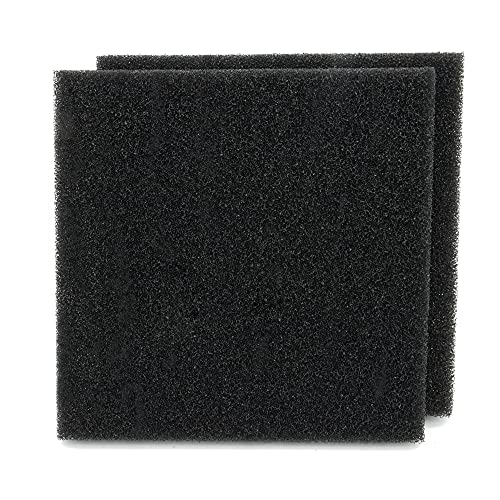 Aquafa Aquarium-Schwamm Filtermedien-Pad 22,9 x 22,9 x 2,5 cm, zuschneidbar für biochemische Filter Bio-Schaum-Pad, 2 Stück von Aquafa