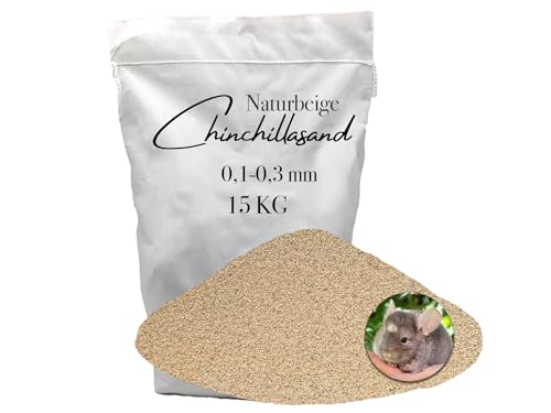 Aquagran 15 kg Chinchillasand Badesand 0,1-0,3 mm hocherhitzt keimfrei samtweich beige umweltfreundlich papierverpackt von Aquagran