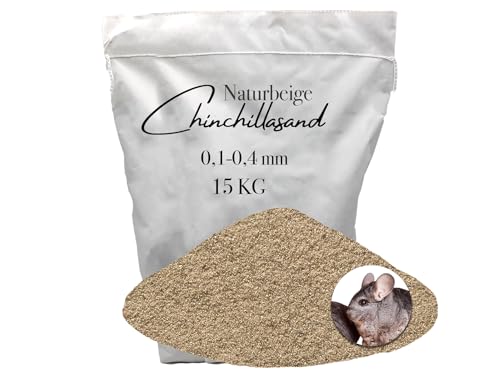 Aquagran 15 kg Chinchillasand Badesand 0,1-0,4 mm hocherhitzt keimfrei samtweich beige umweltfreundlich papierverpackt von Aquagran