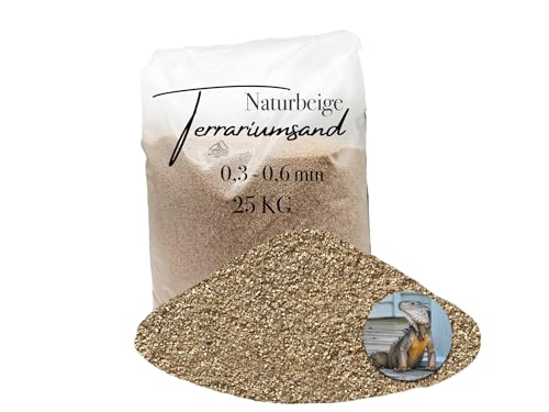 Aquagran 25 kg Terrariensand Terrariumsand Terrarienkies beige ocker 0,3-0,6 mm von Aquagran