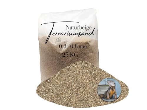 Aquagran 25 kg Terrariensand Terrariumsand Terrarienkies beige Ocker 0,3-0,8 mm von Aquagran