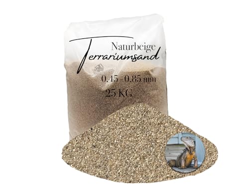 Aquagran 25 kg Terrariensand Terrariumsand Terrarienkies beige ocker 0,45-0,85 mm von Aquagran