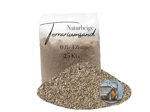 Aquagran 25 kg Terrariensand Terrariumsand Terrarienkies beige ocker 0,8-1,6 mm von Aquagran