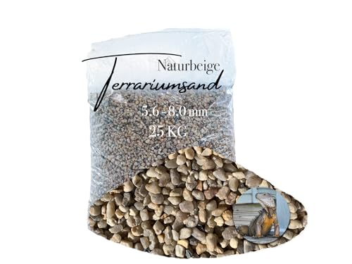 Aquagran 25 kg Terrariensand Terrariumsand Terrarienkies beige ocker 5,6-8,0 mm von Aquagran