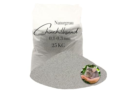 Aquagran Chinchilla Sand 25 kg hellgrauer Badesand Sandbad hocherhitzt keimfrei samtweich von Aquagran