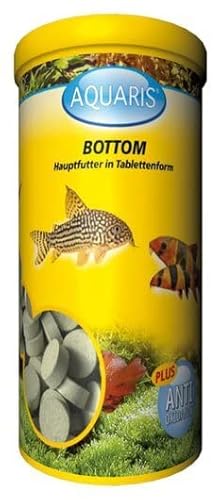 AQUARIS Bottom Tabletten - 220 Stück / 150 g / 250 ml. Zierfischfutter für Welse und Schmerlen. Sinkende Futtertabletten für gesundes Wachstum und klares Wasser. von AQUARIS