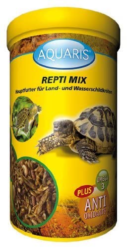 Aquaris Repti Mix - Schildkrötenfutter - 55 g / 250 ml. Hauptnahrung Wasserschildkröten futter von Wasserschildkröten und Sumpfschildkröten mit Gammarus und Shrimps von AQUARIS