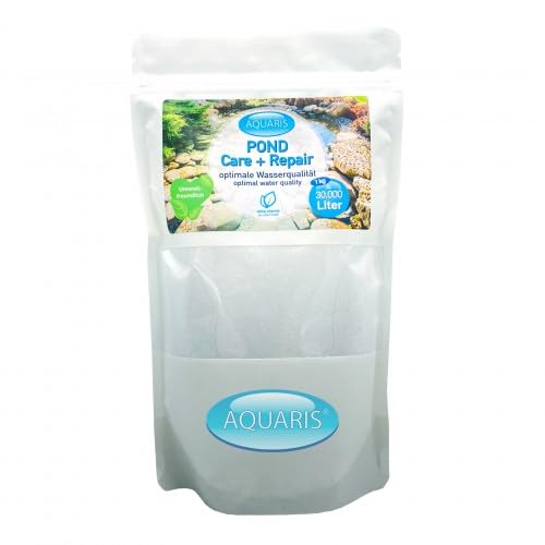 Aquaris Pond Care + Repair - 1 kg. Teichpflege-Produkt für Teichfische. Stimuliert die natürliche Teichreinigung, begrenzt das Algenwachstum und sorgt für eine Gute Wasserqualität im Teich. von Aquaris