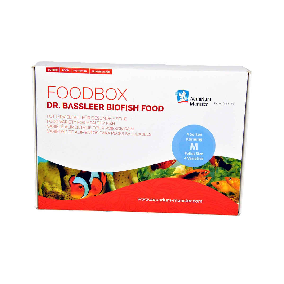 Aquarium Münster DR. BASSLEER BIOFISH FOODBOX M 4x60g von Aquarium Münster