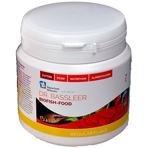 Aquarium Münster Dr. Bassleer Biofish Food Regular Flake 140g Dose - Flockenfutter für alle Zierfische und enthält alle natürlichen Bestandteile für eine ausgewogene Ernährung von Aquarium Münster