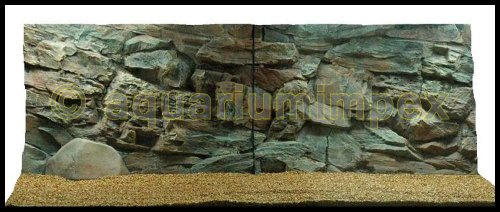 3D Aquarienrückwand 150x60 Rock von Aquariumimpex