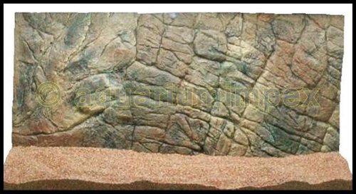 Aquarium 3 D Rückwand Thin Felsen 80x40 tief 2cm 80 40 von Robizoo