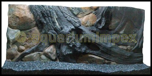 3D Rückwand 100x50 Aquariumrückwand Amazonas von Aquariumimpex