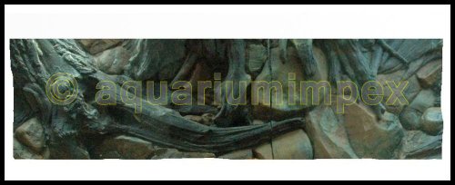 Aquarium 3 D 150 Rückwand Amazonas Wurzel 150x50 2tlg. von Aquariumimpex