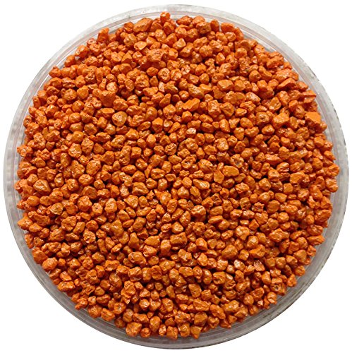 Aquariumpflanzen.net 25kg Farbkies orange, Körnung 2-3mm, Aquarienkies, Bodengrund von Aquariumpflanzen.net