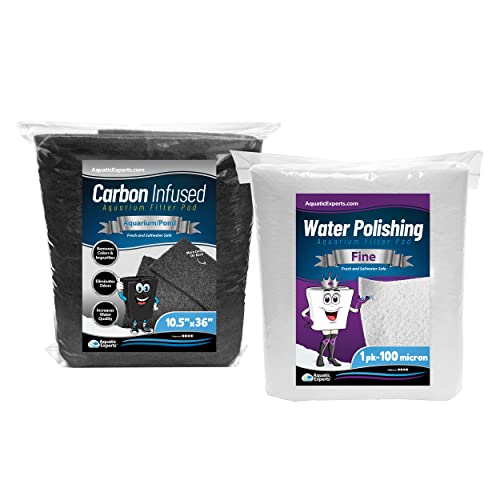 Aquarium-Kohlepad – passend für Kohlefilter und Teiche (Carbon Pad Bundle 1) von Aquatic Experts