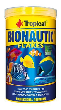 Aquatic Paradise Tropical BIONAUTIC Flake Basis-Flockenfutter für Kleiner und mittelgroßer Meeresfische und krustentiere - 250 ml/50 g von Aquatic Paradise
