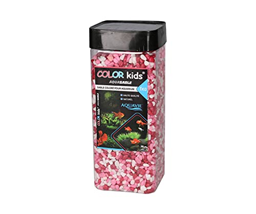 Natürlich lackierter Sand Aquasable im Topf, 1 kg, Rosa Mischen S4 von Aquavie France