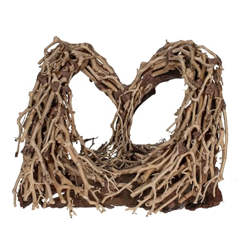 Aquavie Bon'z Heart L Bonsai Dekoration für Aquarien, Naturholz, 29 x 31 x 23 cm von Aquavie