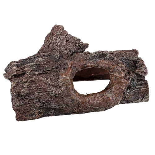 Aquavie Habitat Holzrinde – Haus Stamm – Dekoration für Aquarium – 19,5 x 12 x 10 cm von Aquavie