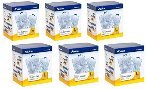 Aqueon 06419 Filter Patronen, groß – 72-Pack (6 Pakete mit je 12 Filter) von Aqueon