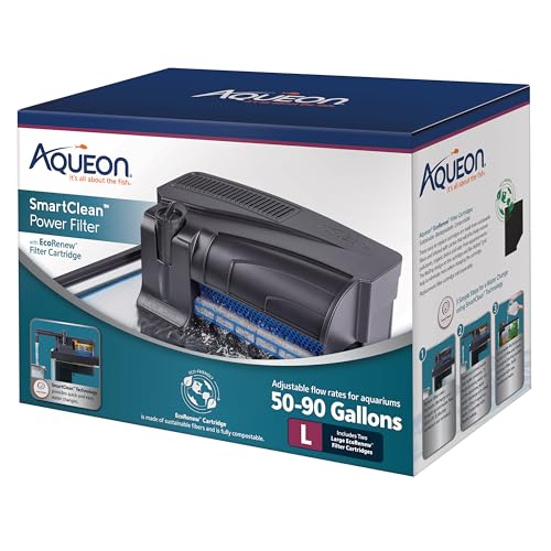 Aqueon SmartClean Powerfilter für Aquarien, mit EcoRenew-Filterkartusche, 25,7-2,5 l von Aqueon