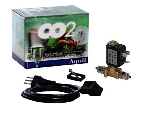 Aquili CO210 Elektroventil 3,5 W mit Armaturen Draht und Stecker, Messing von Aquili