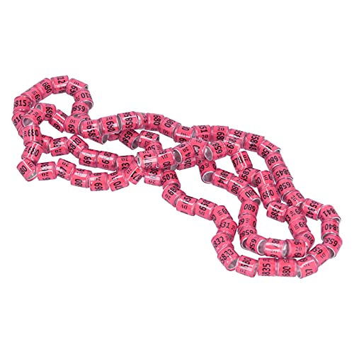 Aramox 100 Pcs 8mm Hühnerbeinbänder Vogelbeinringe Aluminiumlegierung Nicht -Wettbewerb Erkennbarer Vogelbeinringe für Tauben Fuß Ring -Kunststoff Beinringe mit Breiter Anwendung Auffällig (Rosenrot) Aramox 100 Pcs 8mm Hühnerbeinbänder Vogelbeinringe Aluminiumlegierung Nicht -Wettbewerb Erkennbarer Vogelbeinringe für Tauben Fuß Ring -Kunststoff Beinringe mit Breiter Anwendung Auffällig (Rosenrot) von Aramox