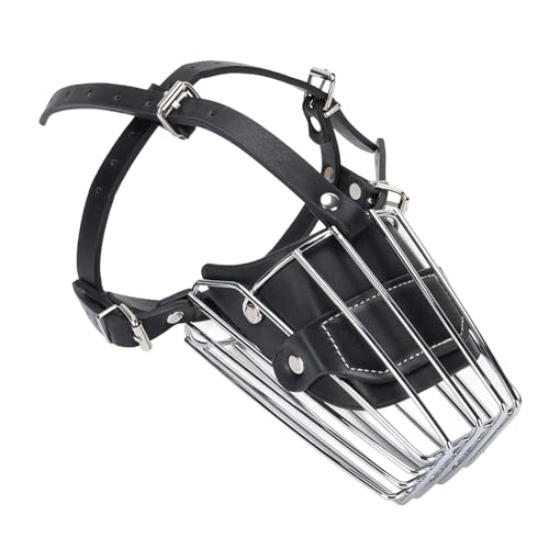 Aramox Deutsche Shepherd Metall Wire Basket Hundemündung Einstellbar für Bellen- und Beißverhütung für Große Hunde, Sichere und Komfortable Passform für Haustierbesitzer Aramox Deutsche Shepherd Metall Wire Basket Hundemündung Einstellbar für Bellen- und Beißverhütung für Große Hunde, Sichere und Komfortable Passform für Haustierbesitzer von Aramox