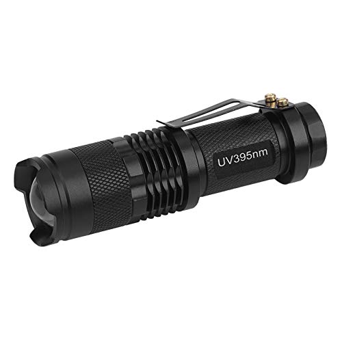 Aramox LED-Schwarzlicht-Taschenlampe, Schwarzlicht-Inspektionslampe, Ideal für Zuhause, Wandern, Camping, Jagd, Ideal Zum Überprüfen von Notizen und Fluoreszierenden Tinten (395 nm) von Aramox