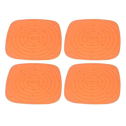 Hühnernestmatte, Waschbare PVC-Nisteinlage, Wiederverwendbarer Eiersammler, Verhindert Zerdrückte Eier, Geeignet für die Geflügelzucht, Größe 30 X 30 cm (ORANGE) von Aramox