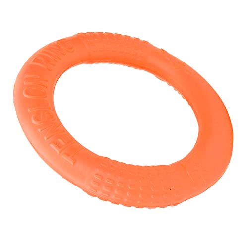 Hundefliegen-Ring-Spielzeug, Kleiner Haustier-Zugring Eva für Im Freien für Welpen (Orange) von Aramox