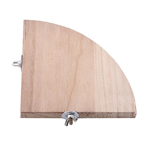 Vogelperchplattform, Holzkäfigschelfecke mit Lüfterform, Einfache Installation für Vogel, Hamster, Chinchilla, Platzsparendes Design, Bequeme Fütterung Vogelperchplattform, Holzkäfigschelfecke mit Lüfterform, Einfache Installation für Vogel, Hamster, Chinchilla, Platzsparendes Design, Bequeme Fütterung von Aramox