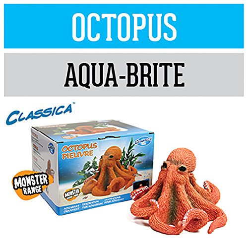 Arcadia Oktopus CAD34 Deko Aquarium wasserfest für Meerwasser und Süßwasser optional LED beleuchtbar von Arcadia