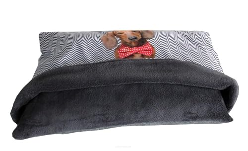 Arco Design Katzenbett Hundebett Tierbett Katzen Kissen Welpen Bett Hunde Mit Decke 60x45x6 cm Maschinenwaschbar Gewirke Filz Silikonfasern Filip von Arco