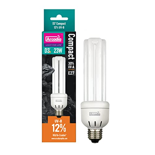 Arcadia D3 Compact 23W UV Lampe für E27 Fassungen von Arcadia