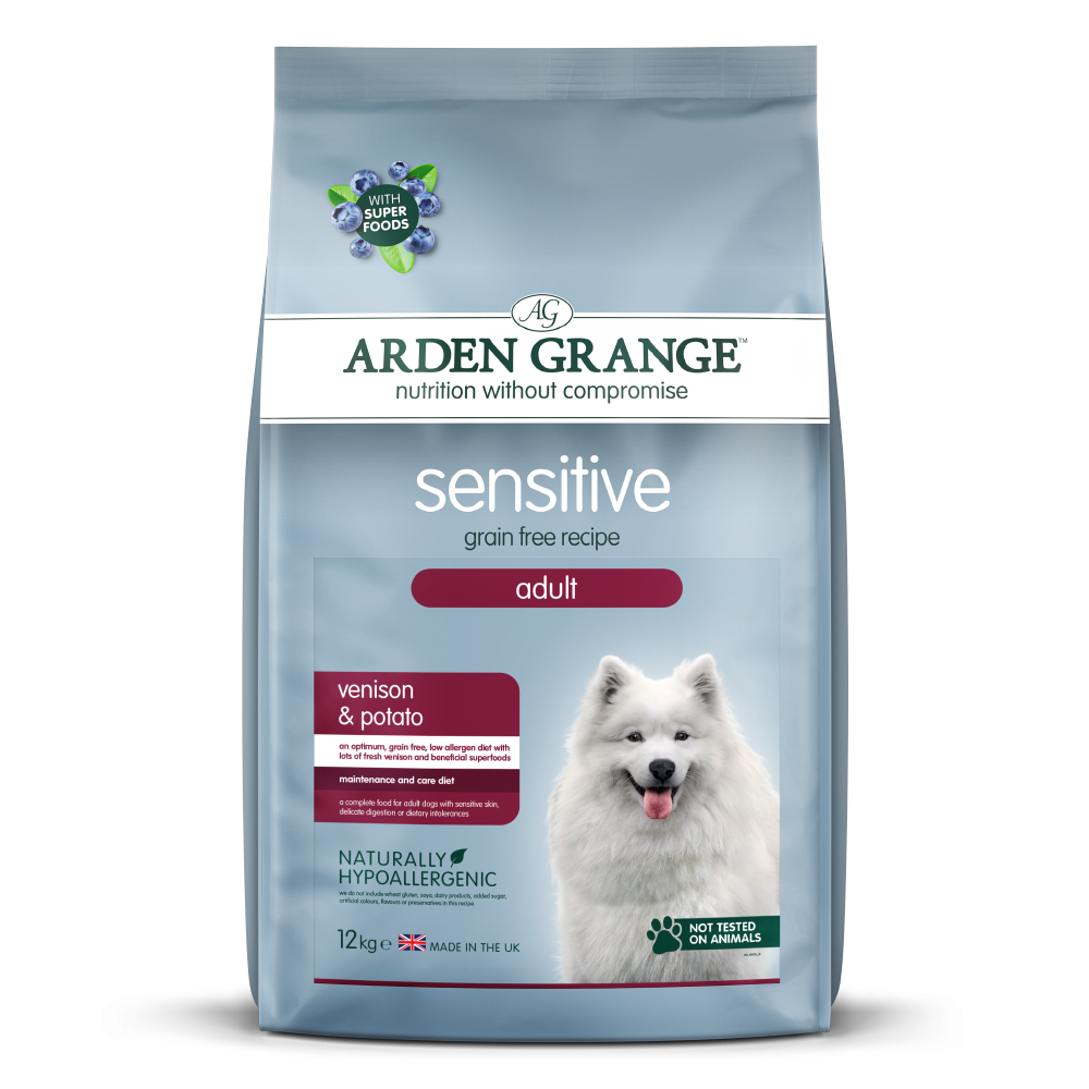 Arden Grange | Getreidefrei Hirsch & Kartoffel | Sensitive Adult | 12 kg von Arden Grange