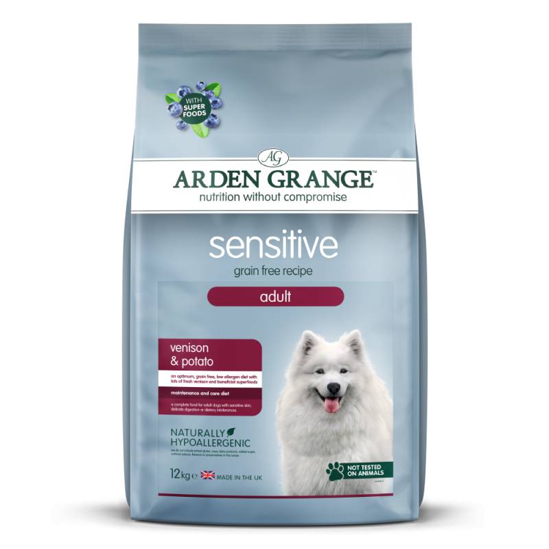 Arden Grange | Getreidefrei Hirsch & Kartoffel | Sensitive Adult | 12 kg von Arden Grange