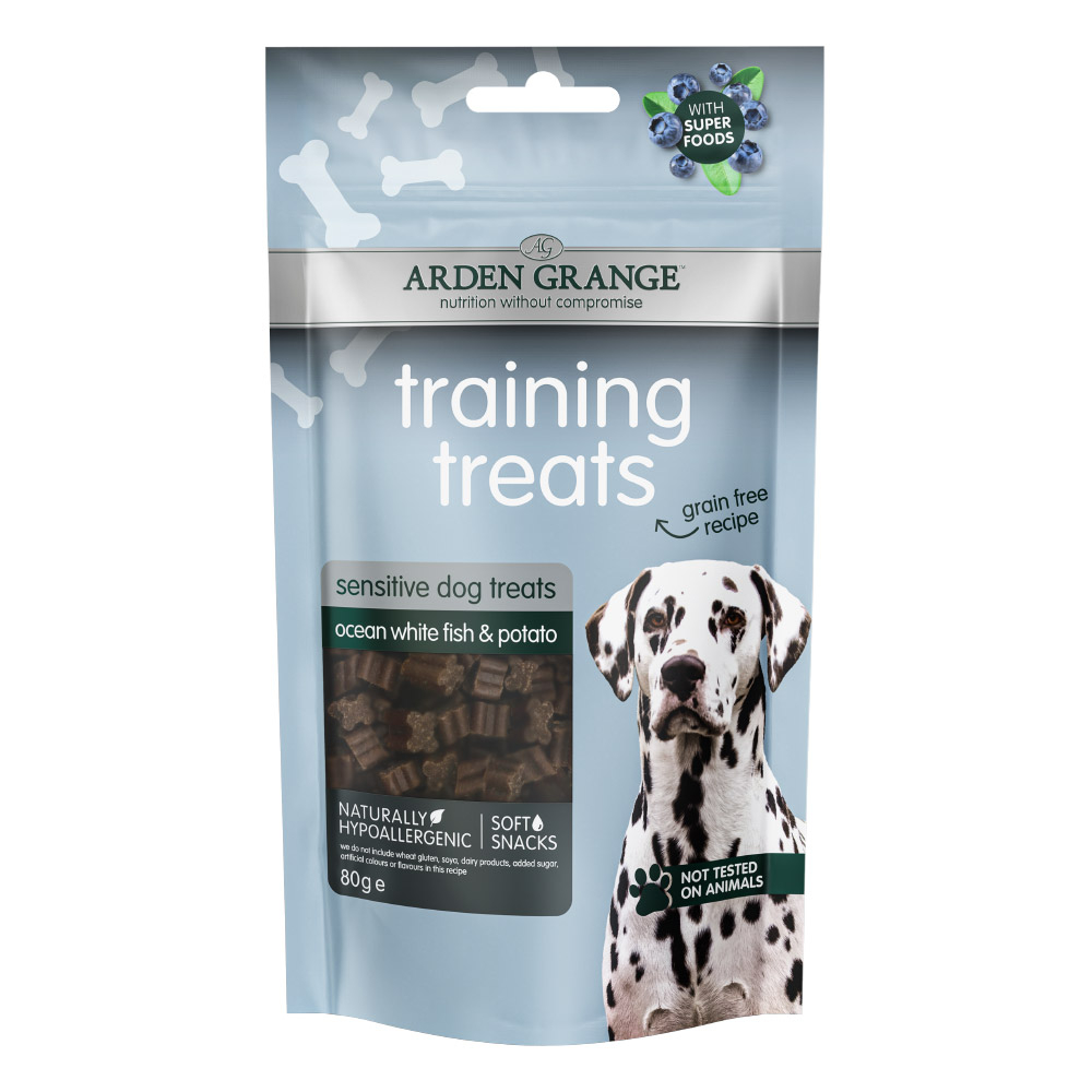 Arden Grange | Meeresweißfisch & Kartoffel | Training Treats Sensitive | 10 x 80 g von Arden Grange