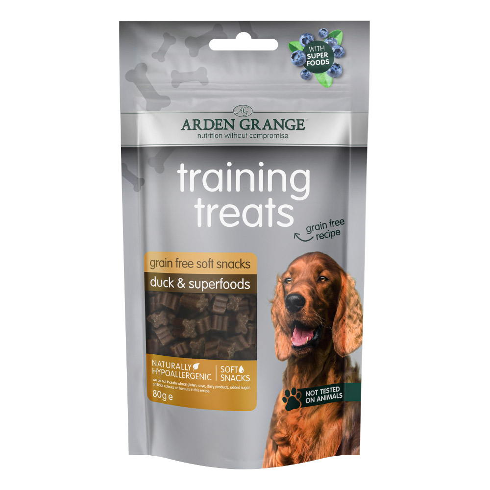 Arden Grange | Mit Ente & Superfoods | Training Treats Grain Free | 10 x 80 g von Arden Grange